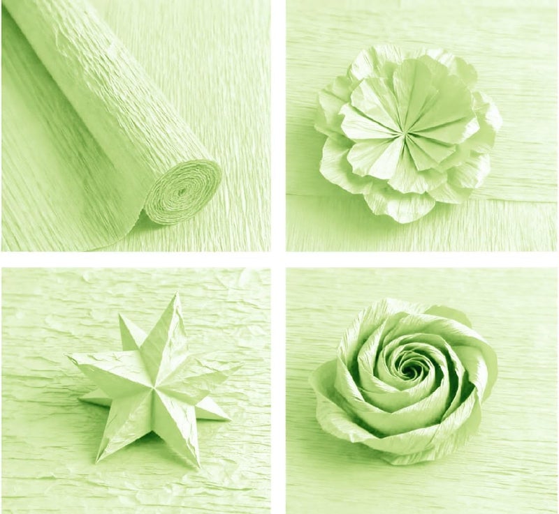 LCREATE LCREATE LCREATE Crepe Paper Roll 8.2ft Long 17 Inch Wide for Wedding Ceremony Various Large Festivals Decoration (18-Water Green) - Image 2